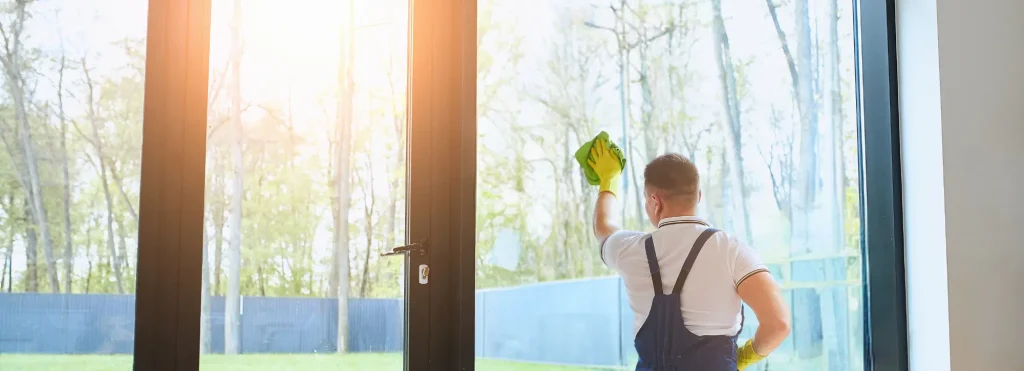 Window cleaning service at Crystal Cove Home Services